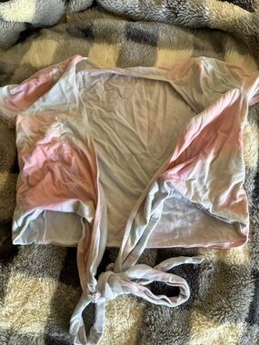 Hollister Pink Tie-Front Bandeau Crop Top